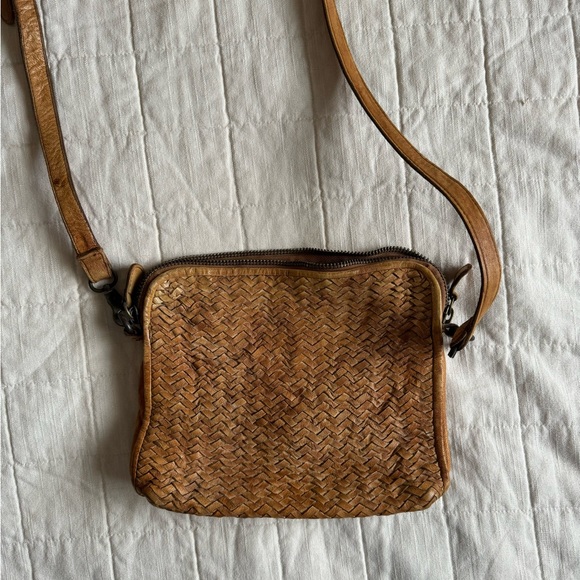 Anthropologie woven leather crossbody purse by Tano - Picture 2 of 4